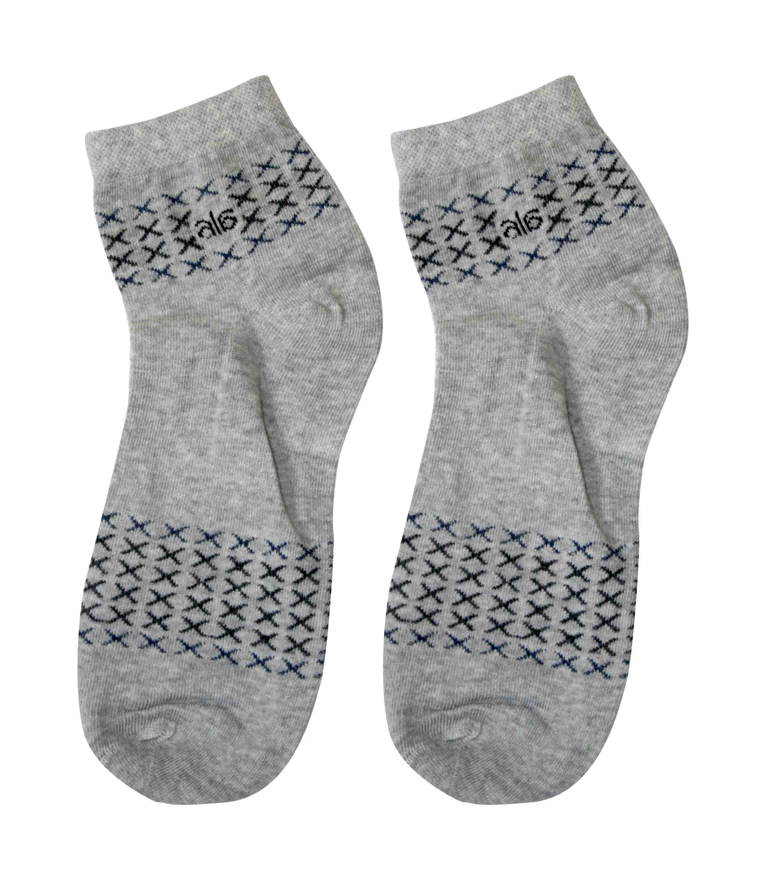 Foxy Cotton Men Socks - Ankle-BG-Mn-Ankle -003-LGY